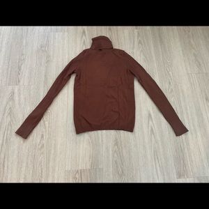 Coffee light turtleneck long sleeves